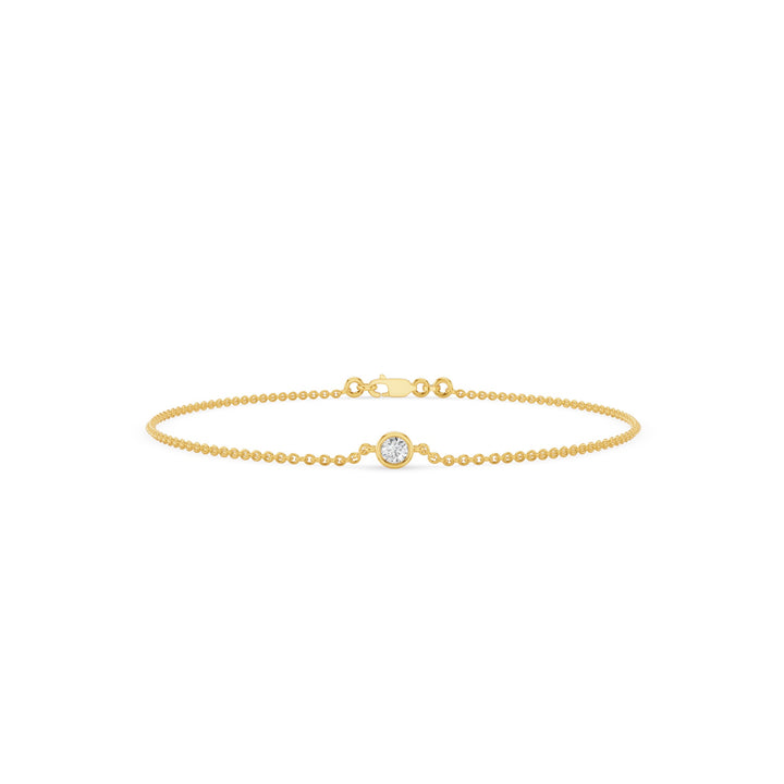 Dainty Solitaire Diamond Bracelet