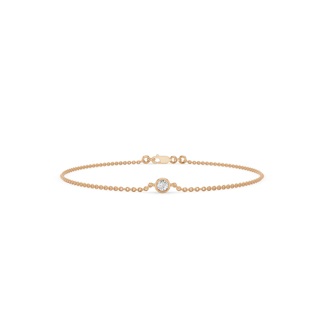Dainty Solitaire Diamond Bracelet