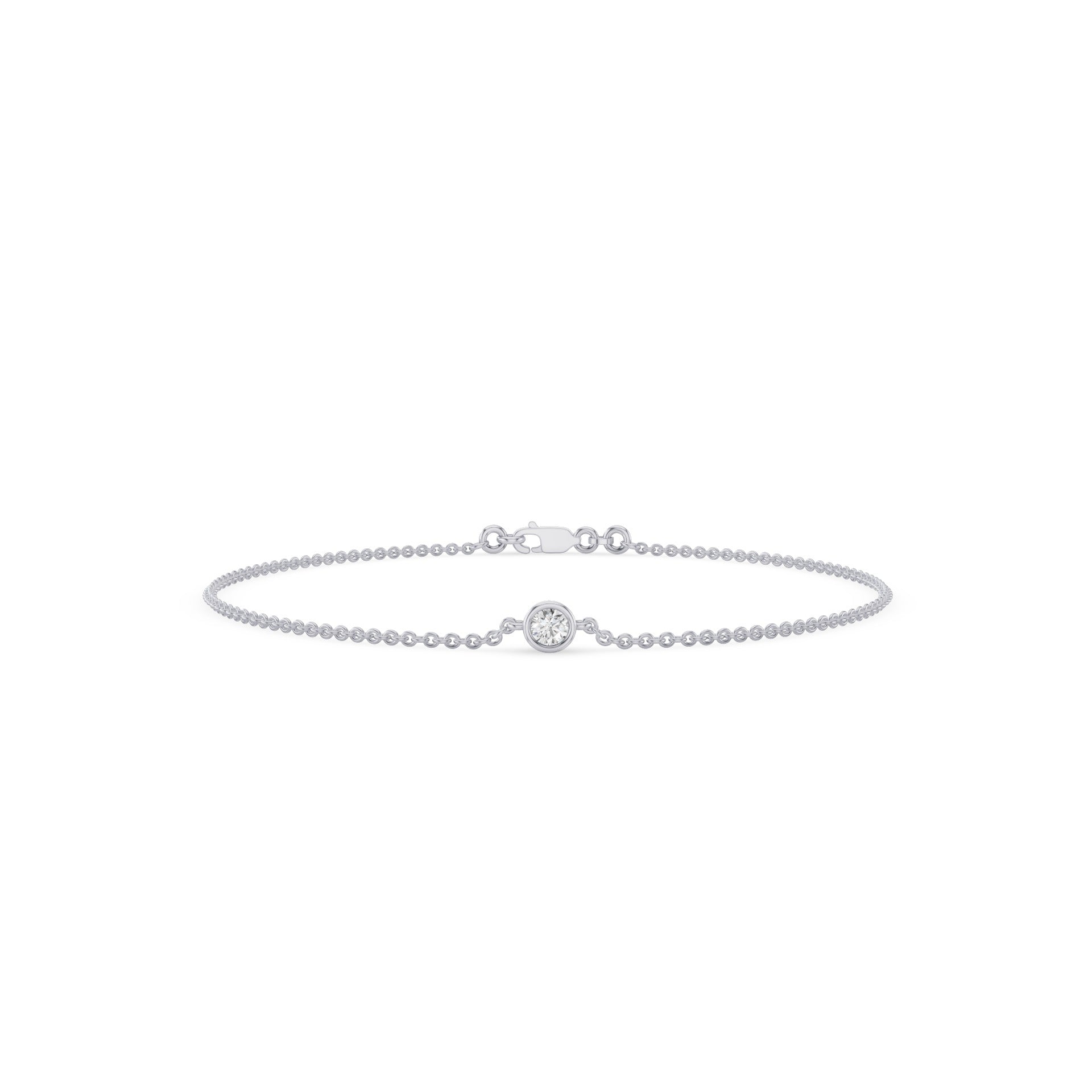 Dainty Solitaire Diamond Bracelet
