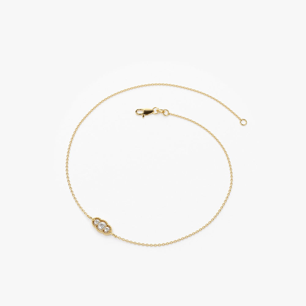 Dainty Art Deco Diamond Bracelet
