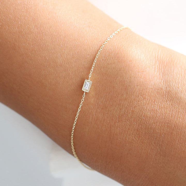 Dainty Baguette Diamond Bracelet