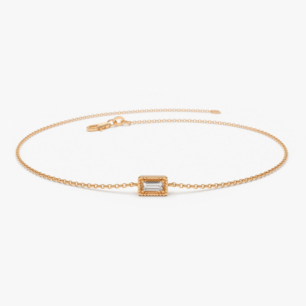 Dainty Baguette Diamond Bracelet