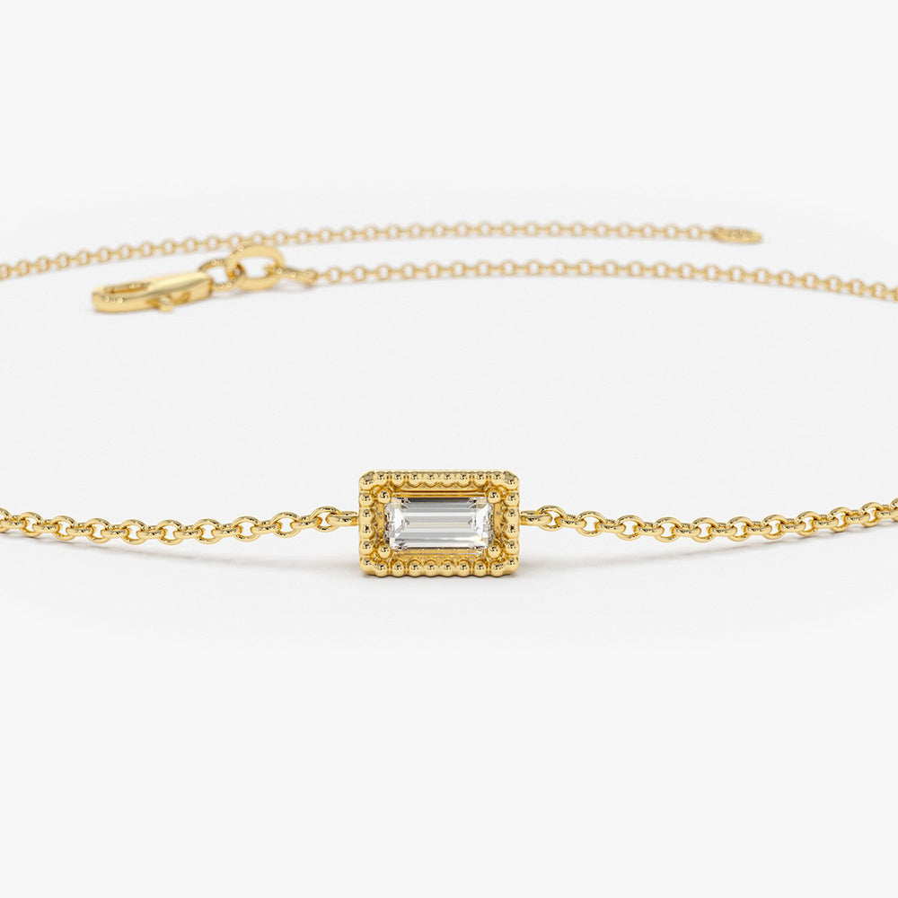 Dainty Baguette Diamond Bracelet