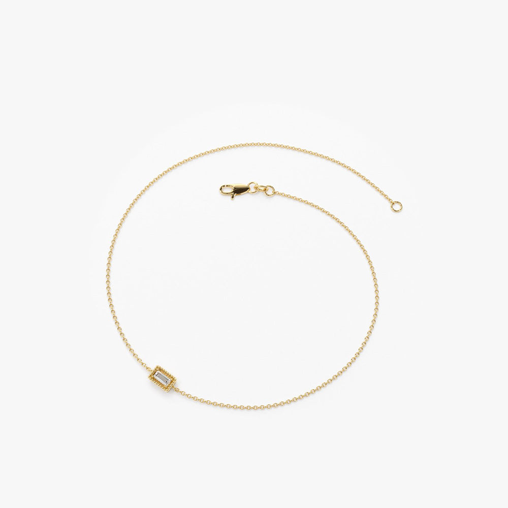 Dainty Baguette Diamond Bracelet
