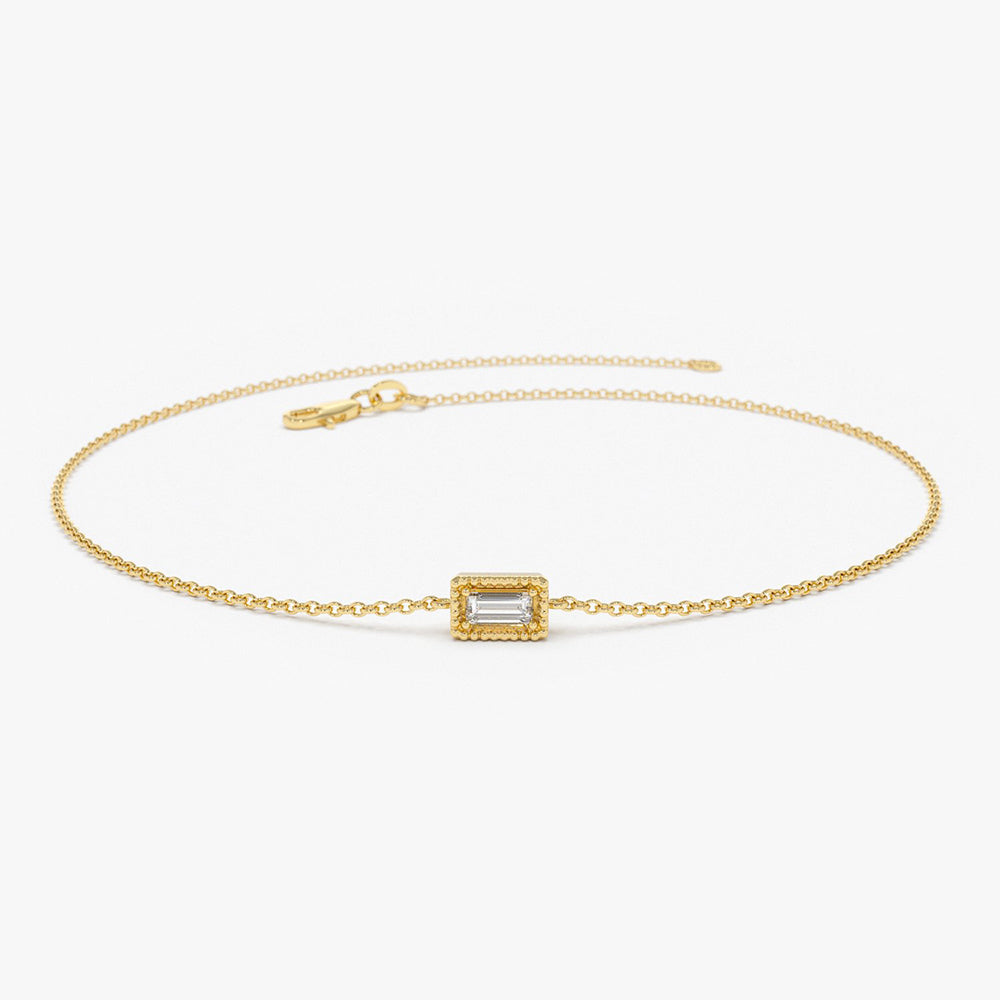 Dainty Baguette Diamond Bracelet