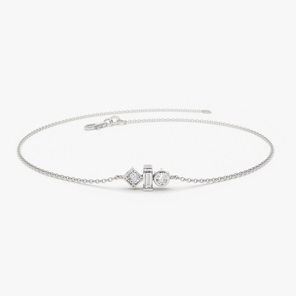 Dainty Diamond Trio Bracelet