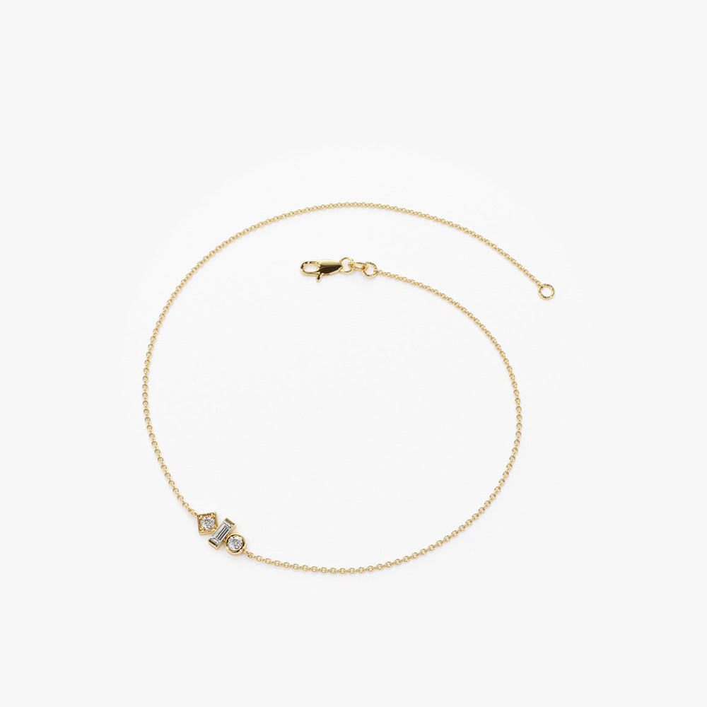 Dainty Diamond Trio Bracelet
