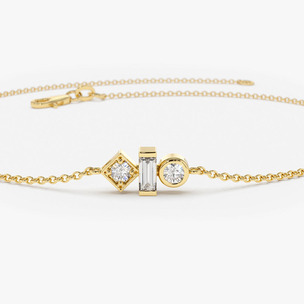 Dainty Diamond Trio Bracelet
