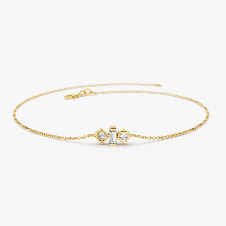 Dainty Diamond Trio Bracelet