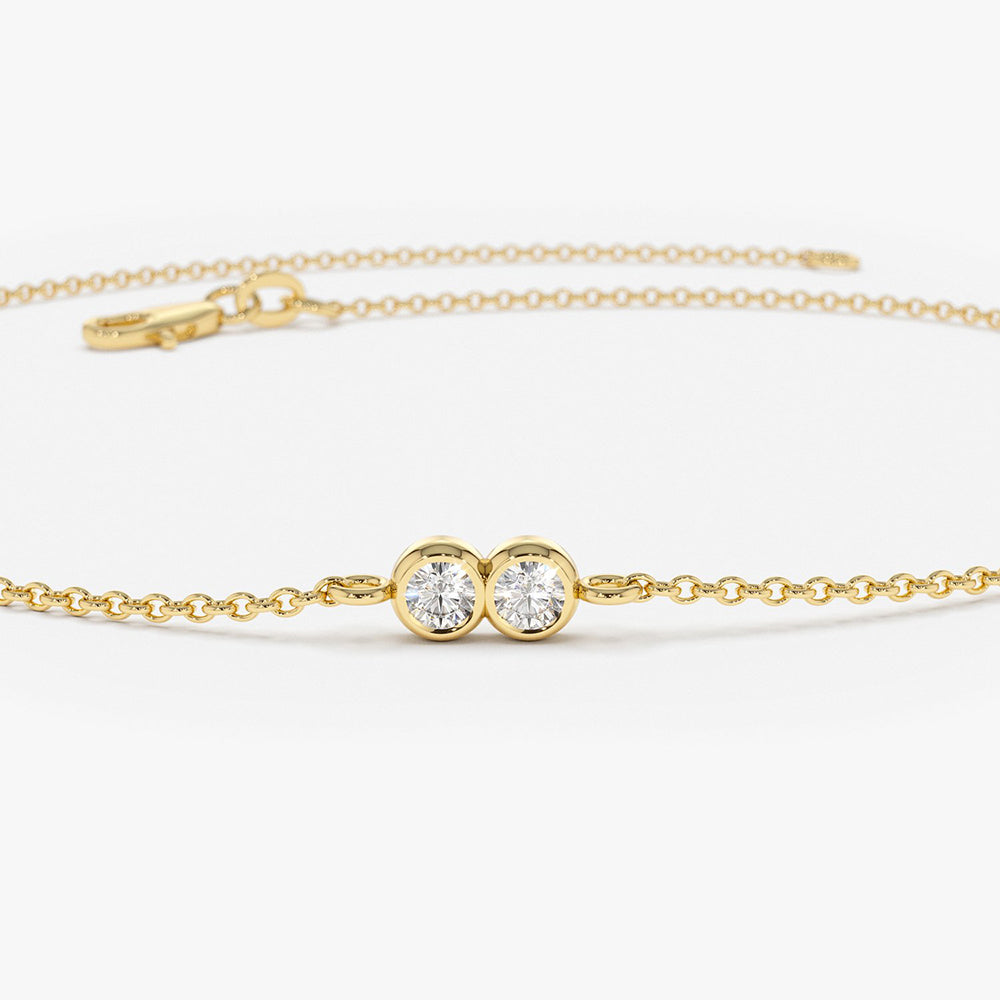 Dainty Six Stone Diamond Bracelet
