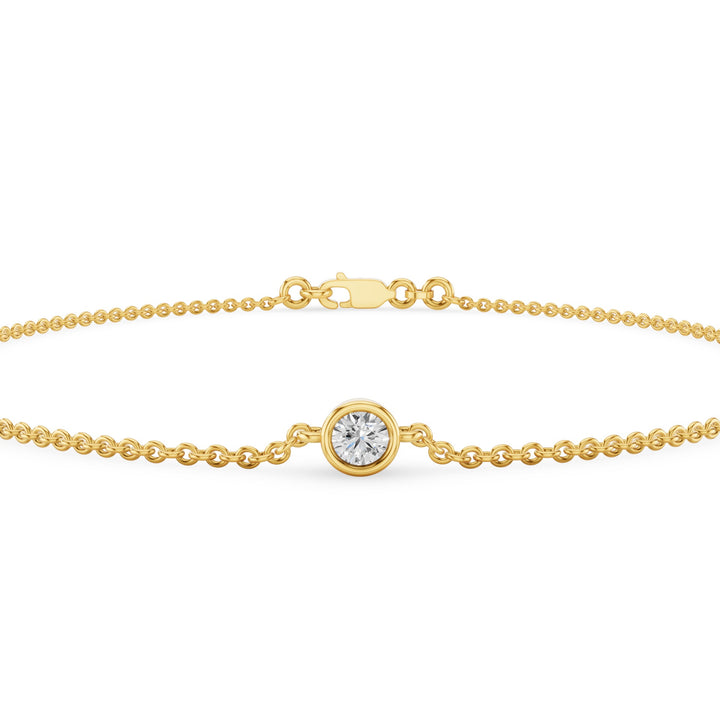 Dainty Solitaire Diamond Bracelet