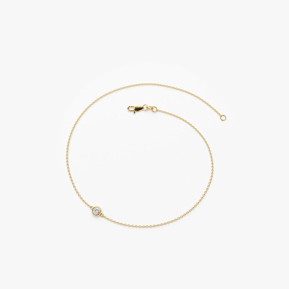 Dainty Solitaire Diamond Bracelet