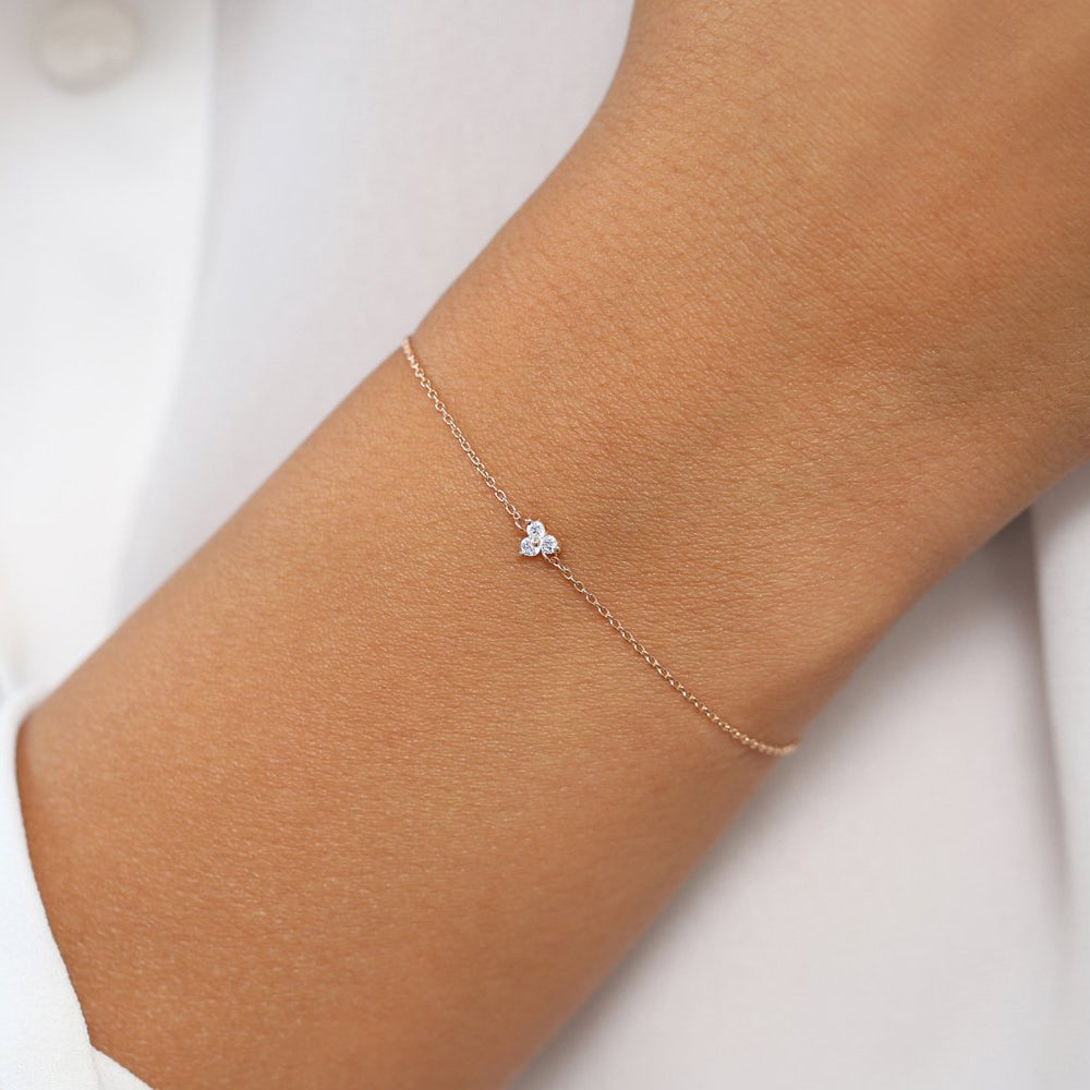 Dainty Trio Diamond Bracelet