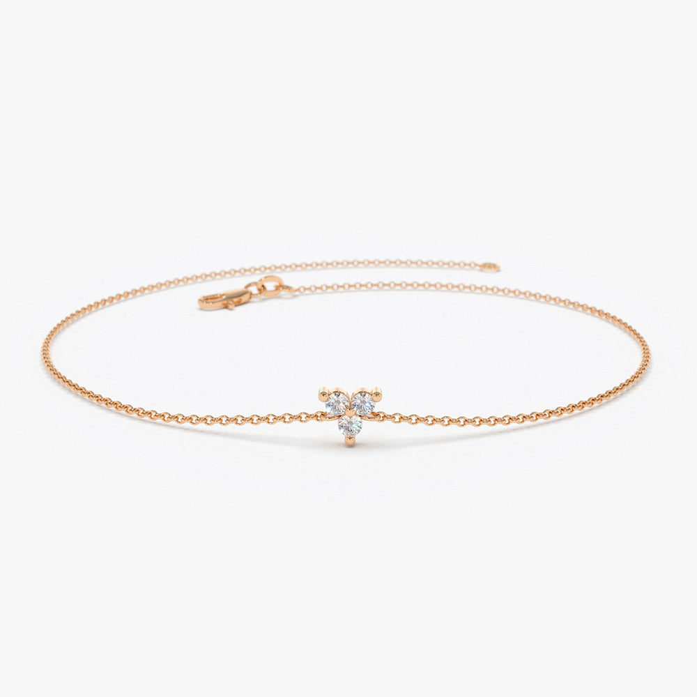 Dainty Trio Diamond Bracelet