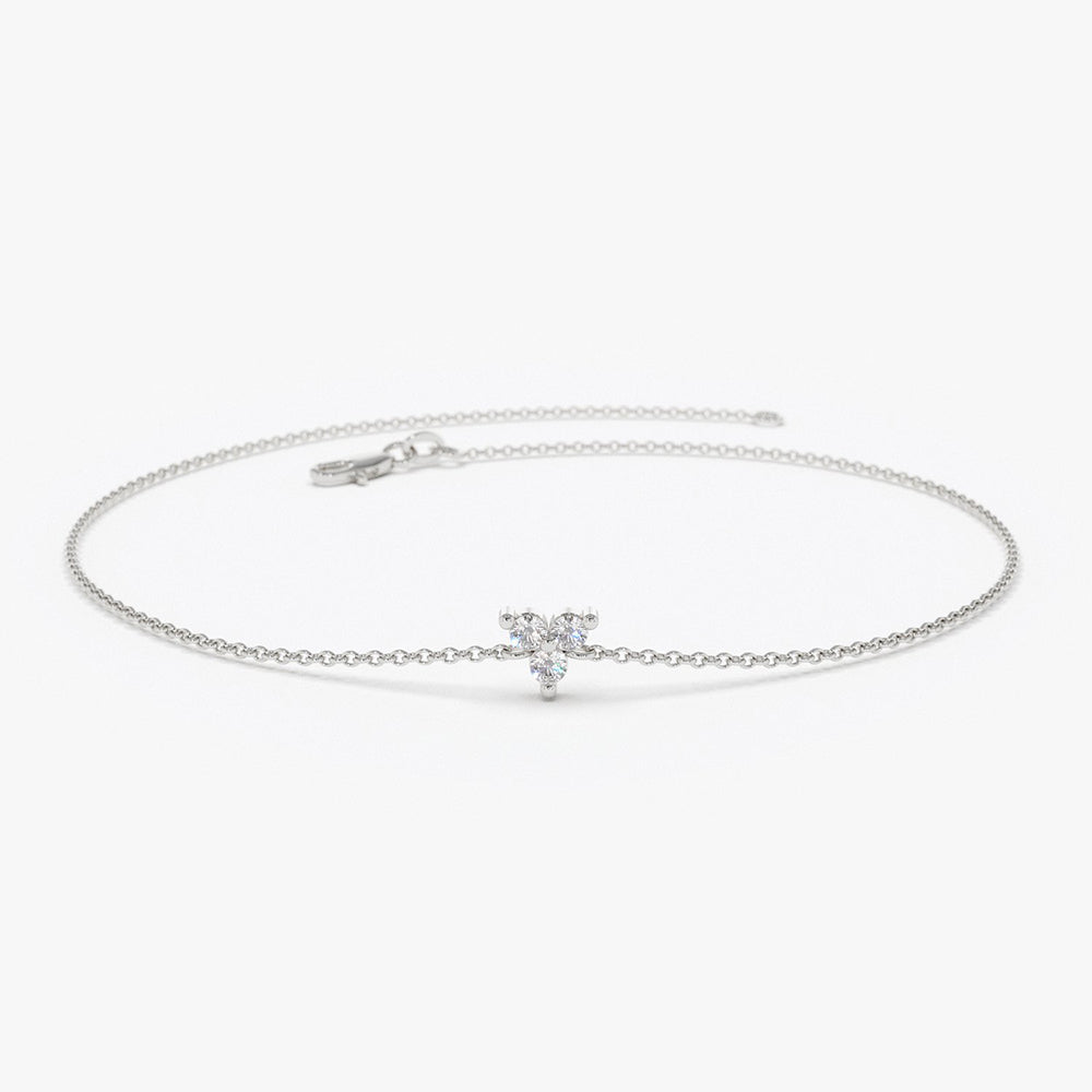 Dainty Trio Diamond Bracelet