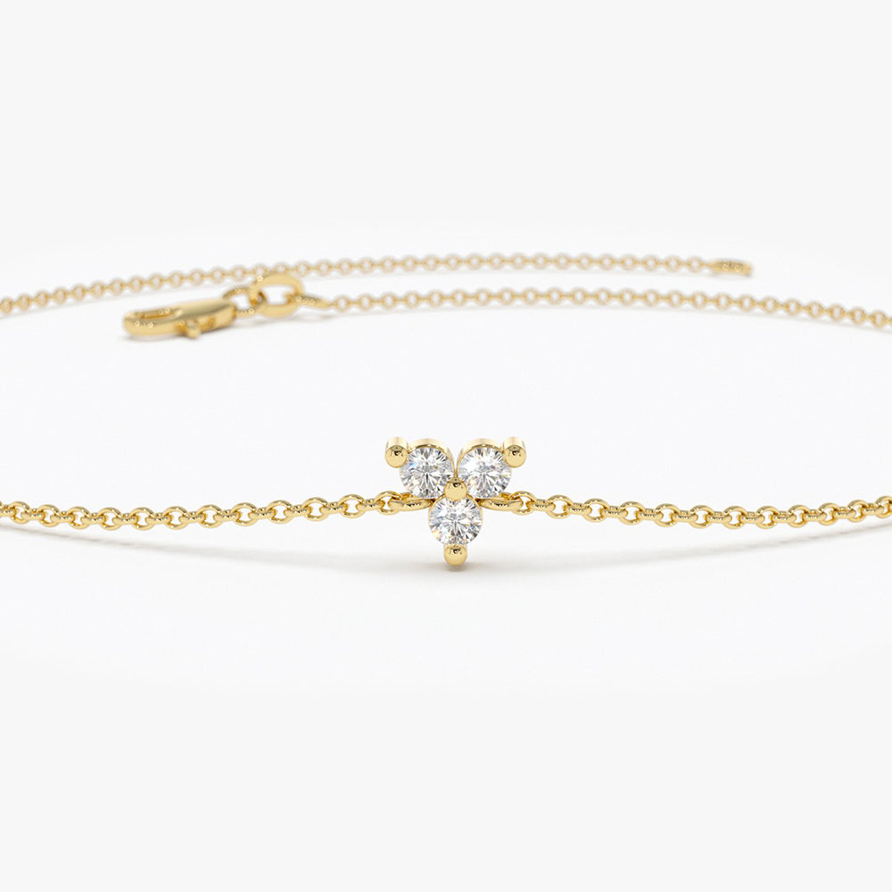 Dainty Trio Diamond Bracelet