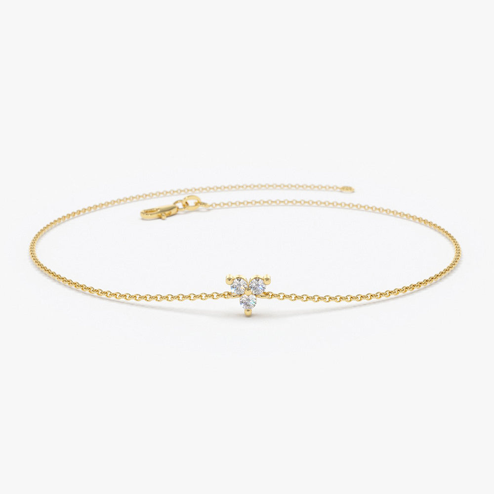 Dainty Trio Diamond Bracelet