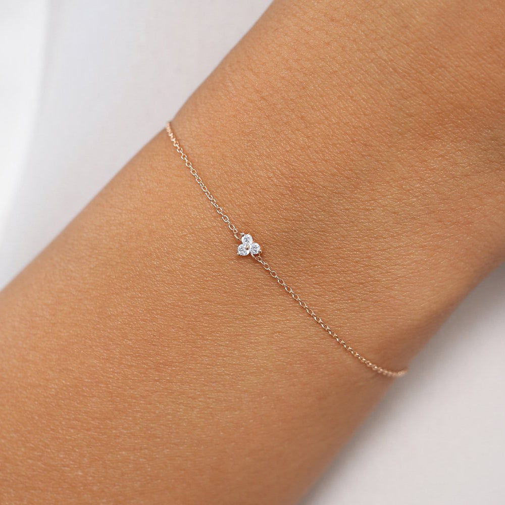 Dainty Trio Diamond Bracelet