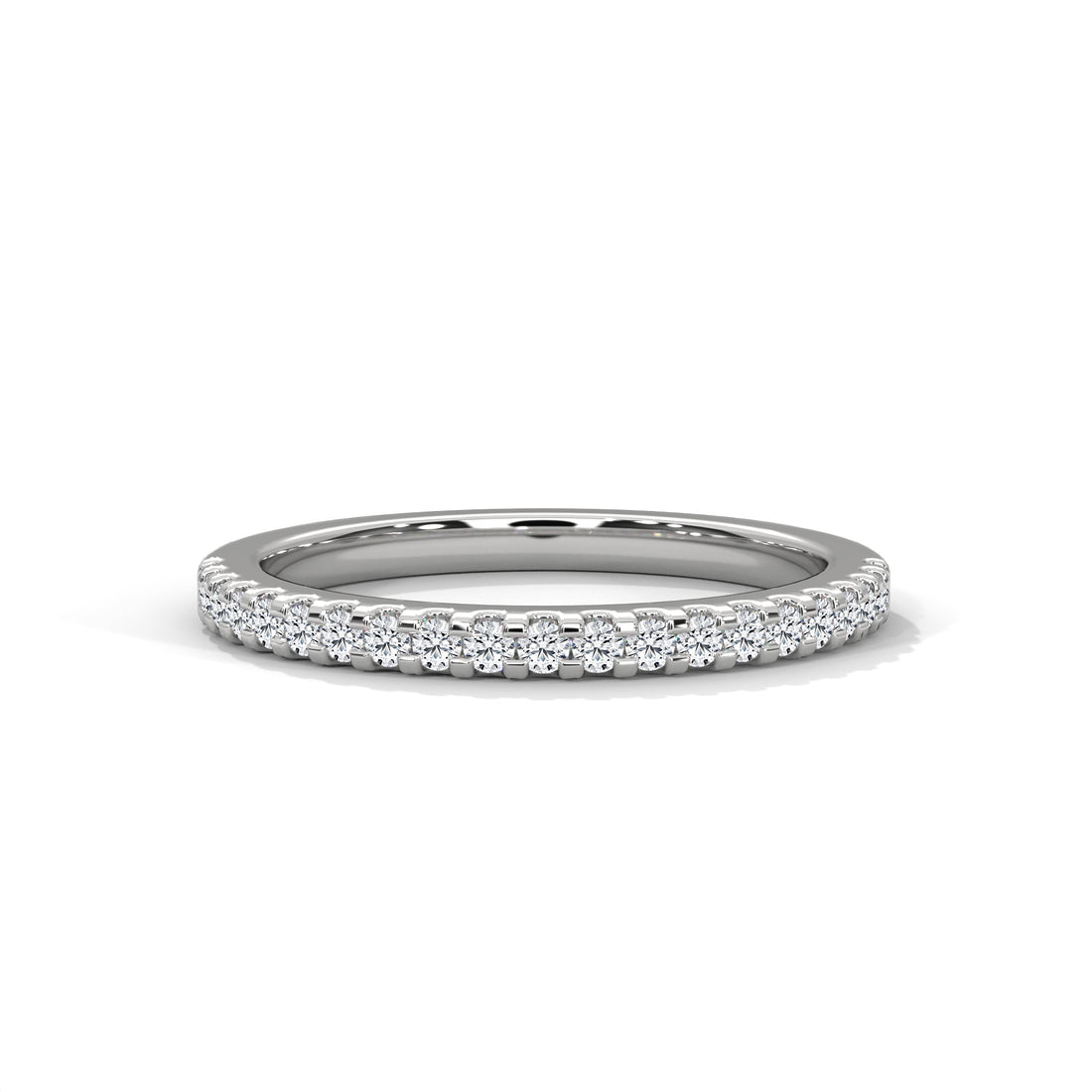 Diamond ring on a white background