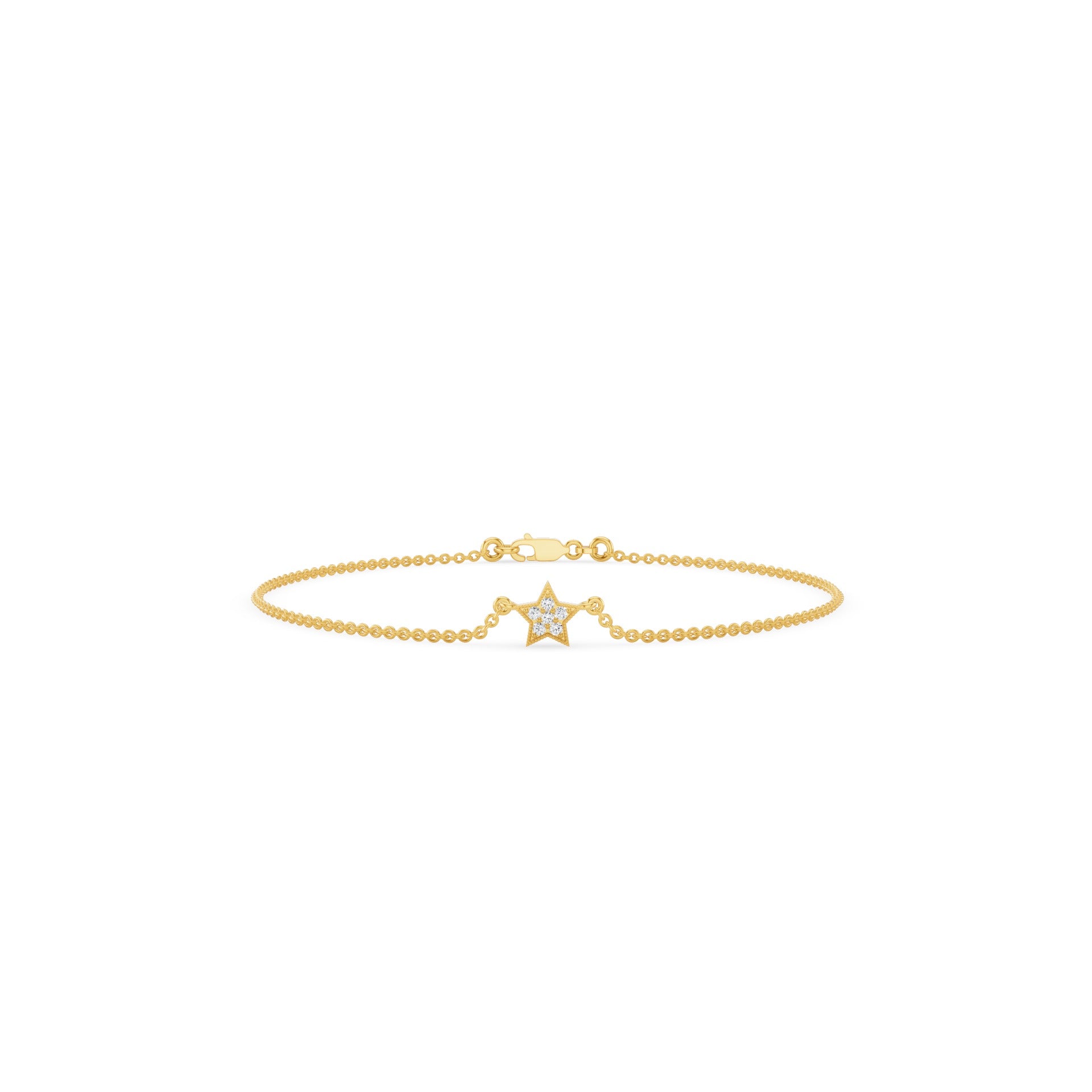 Diamond Star Charm Bracelet