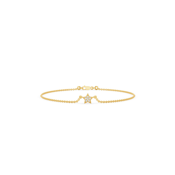 Diamond Star Charm Bracelet