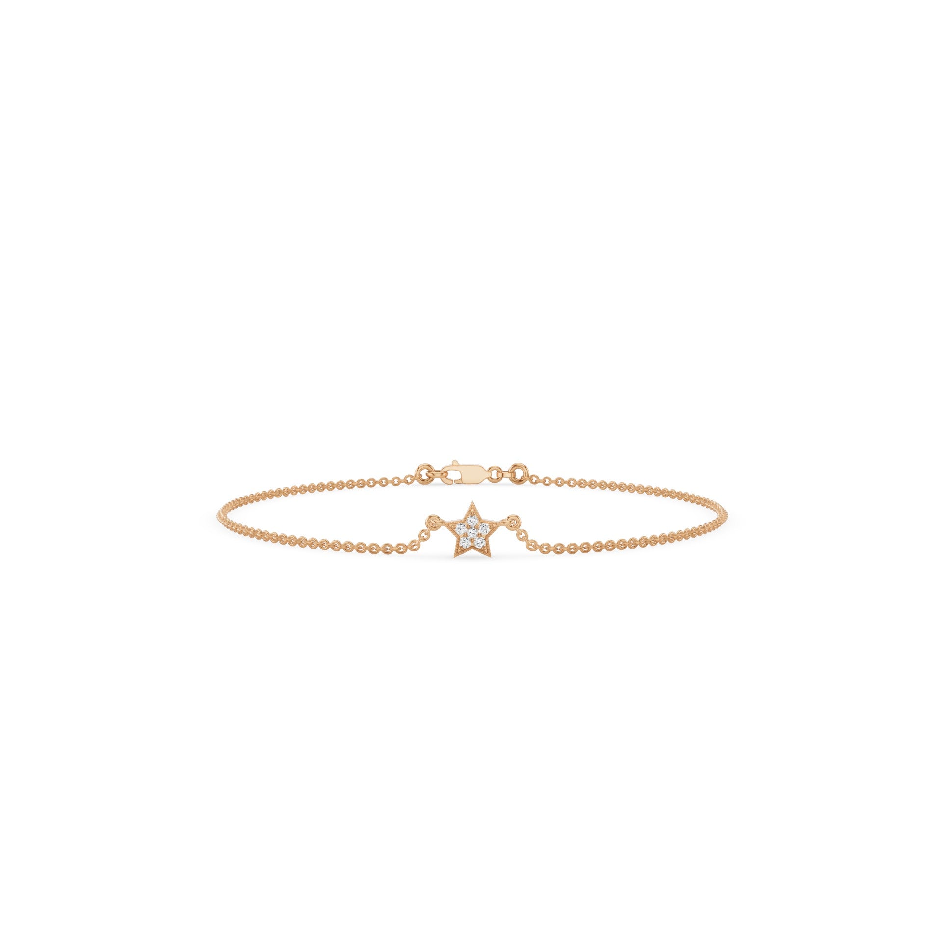 Diamond Star Charm Bracelet