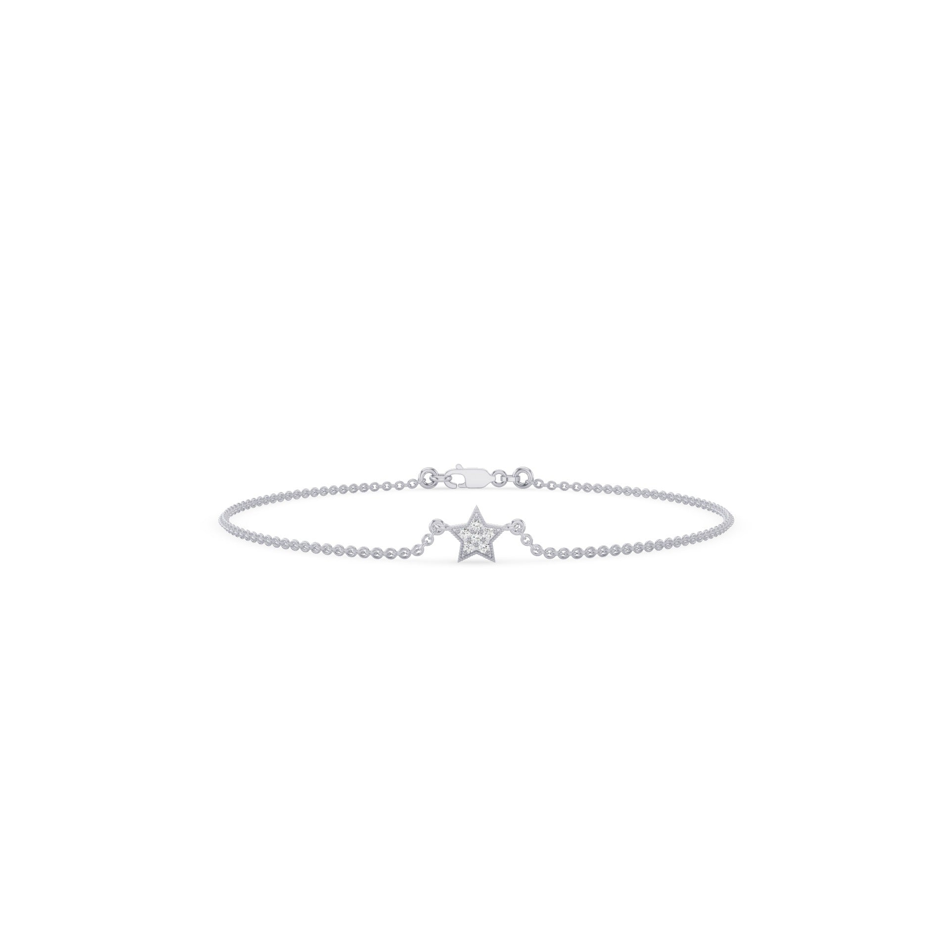 Diamond Star Charm Bracelet