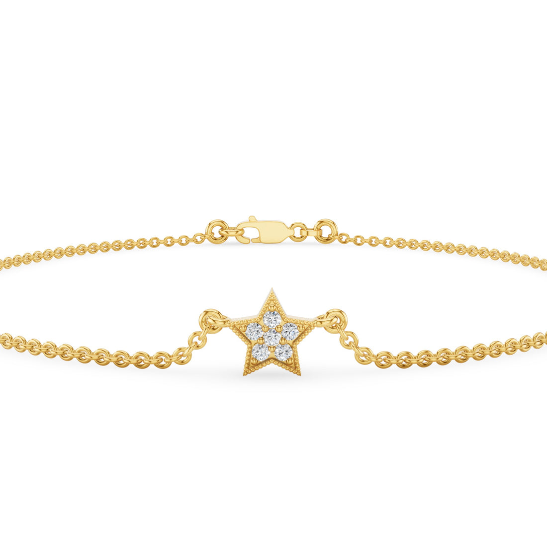 Diamond Star Charm Bracelet