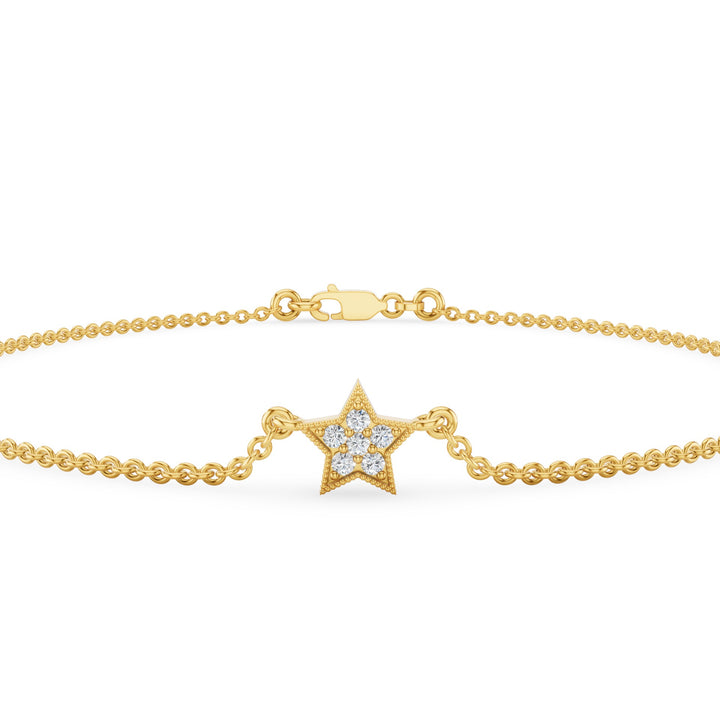 Diamond Star Charm Bracelet