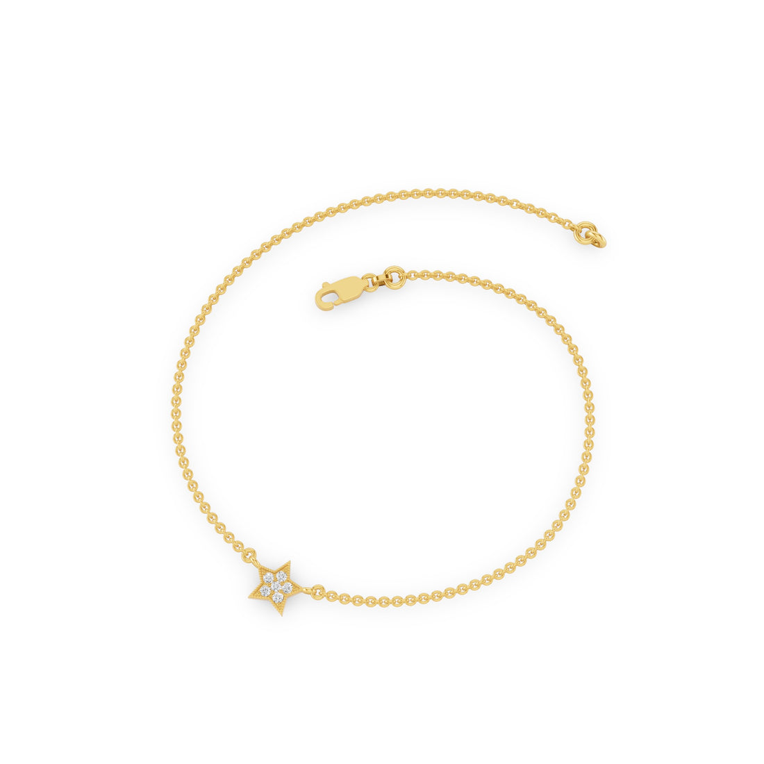 Diamond Star Charm Bracelet