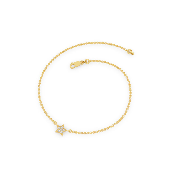 Diamond Star Charm Bracelet