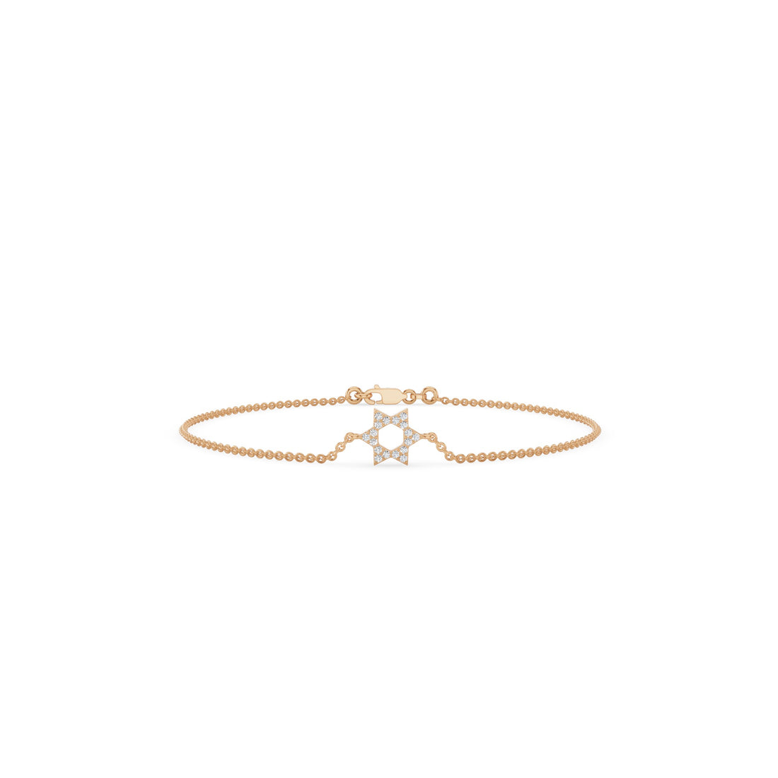 Diamond Star of David Bracelet