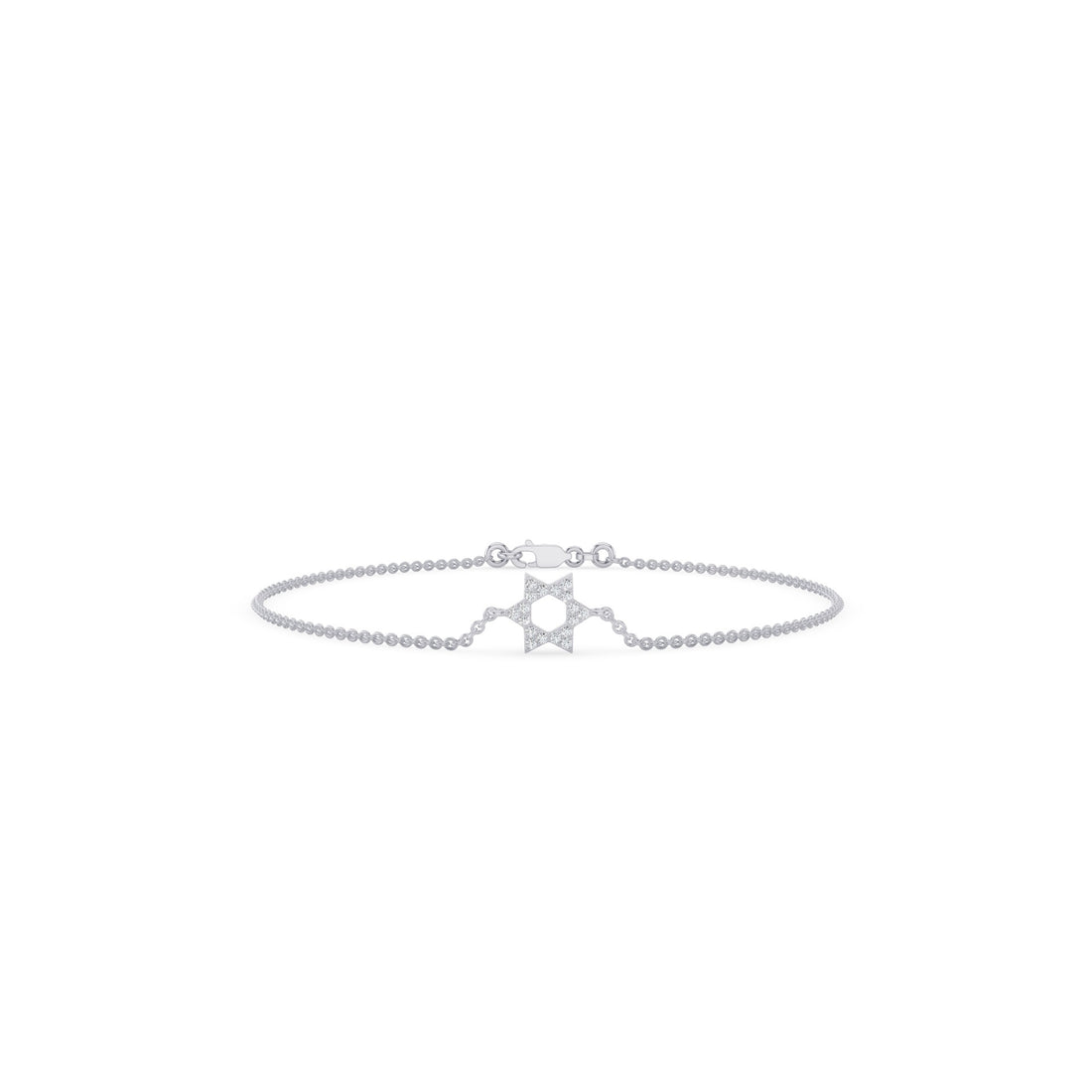 Diamond Star of David Bracelet