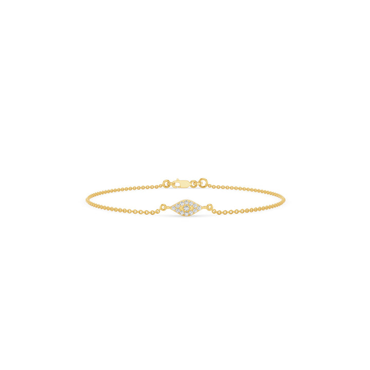 Diamond Evil Eye Chain Bracelet