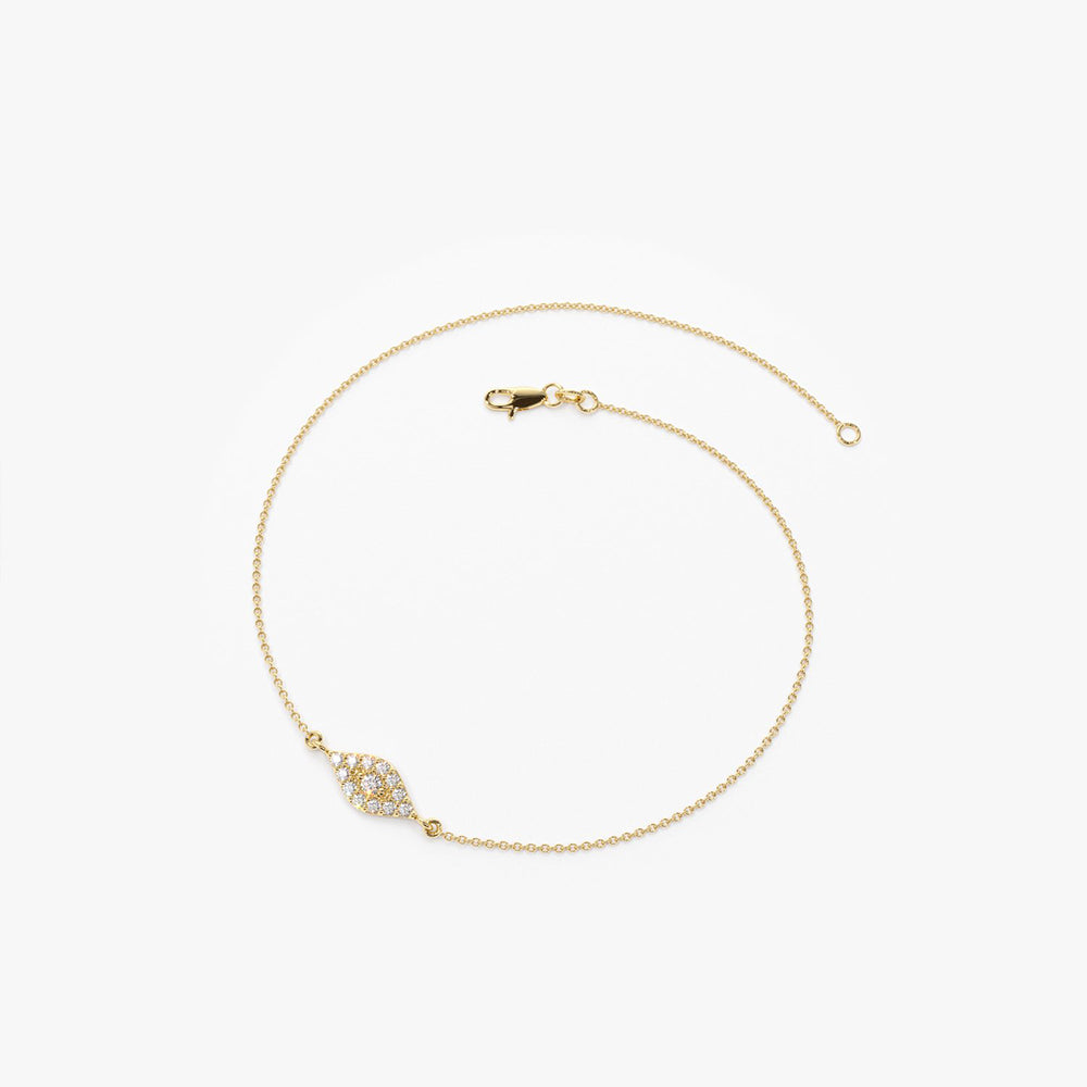 Diamond Evil Eye Chain Bracelet