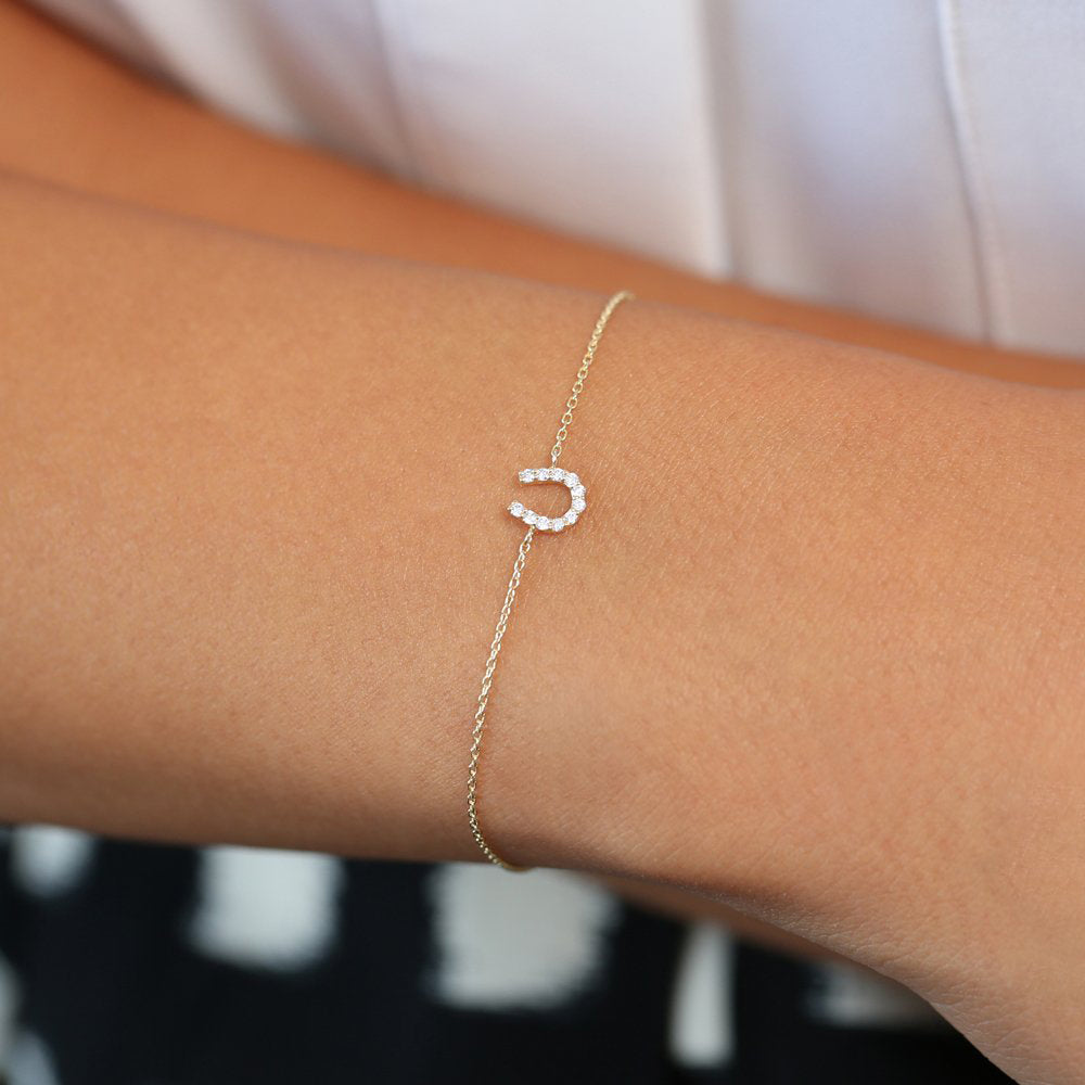 Diamond Horseshoe Bracelet