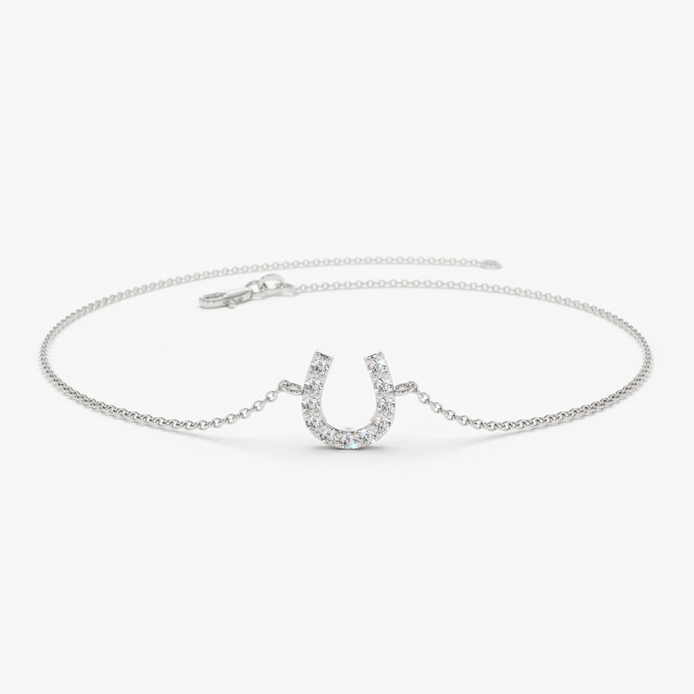 Diamond Horseshoe Bracelet