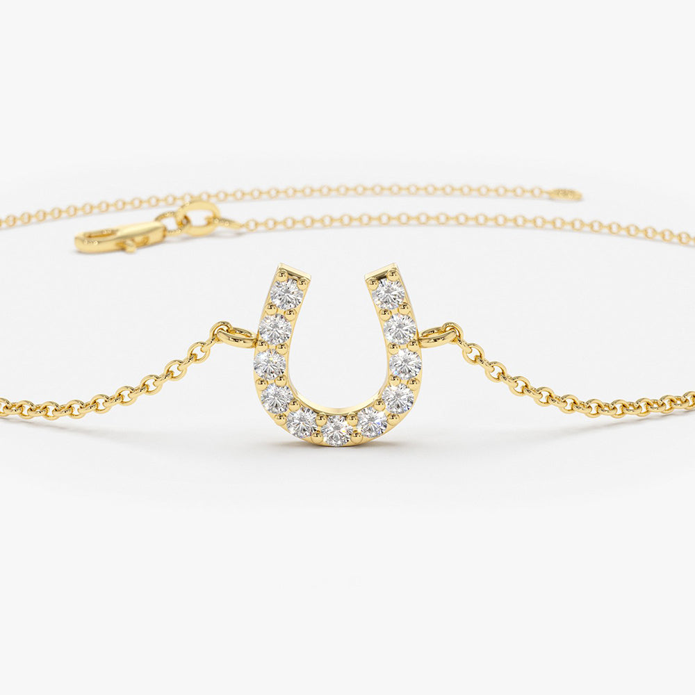 Diamond Horseshoe Bracelet