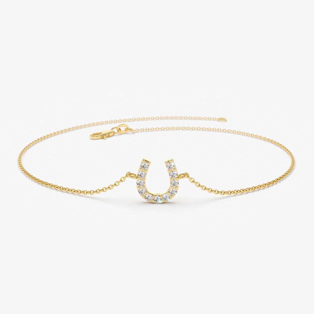 Diamond Horseshoe Bracelet