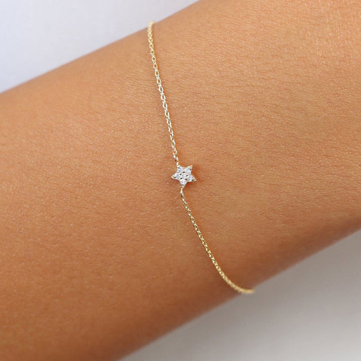 Diamond Star Charm Bracelet
