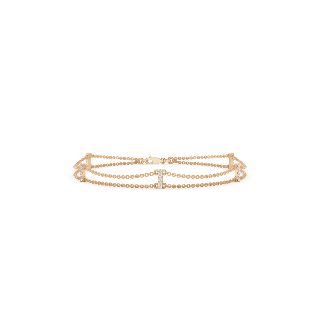 Dual Chain Diamond Dainty Bracelets