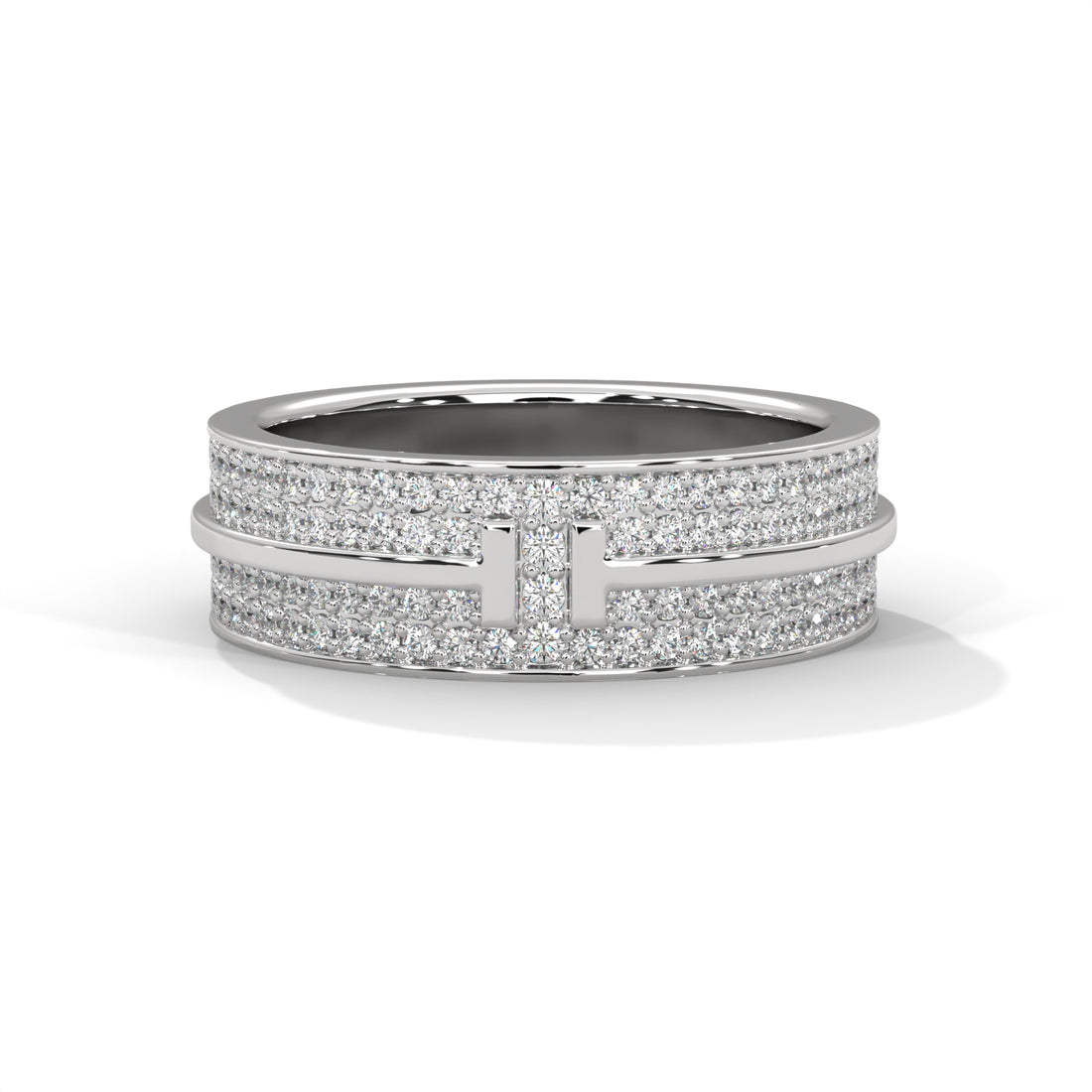 Dual bar women ring