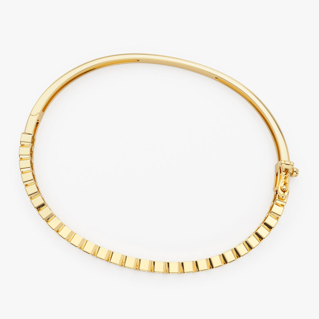 Emerald Cut Lab Grown Diamond Bangle