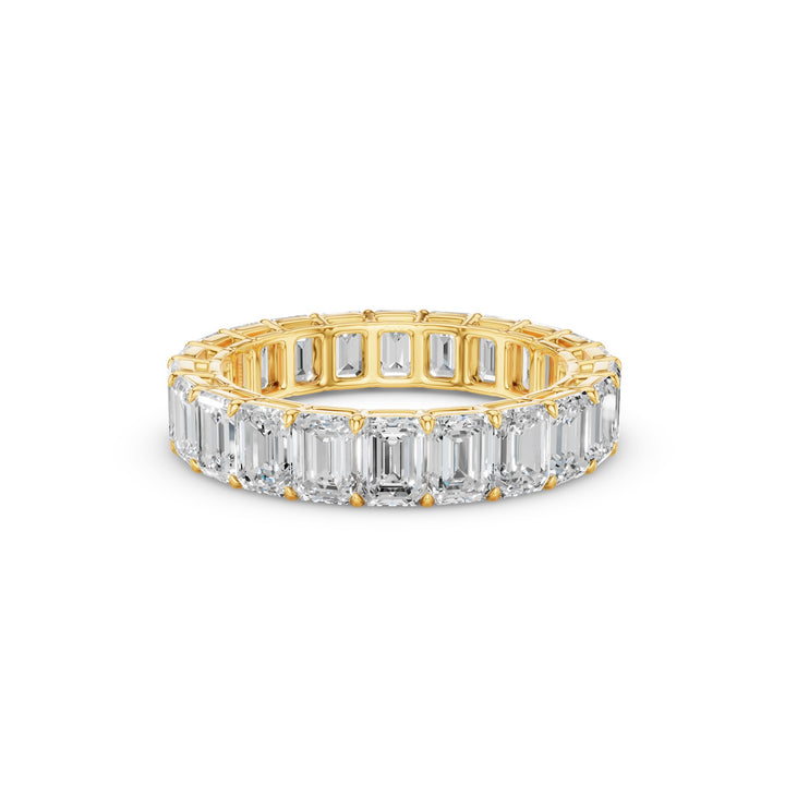 Emerald Cut Lab Grown Diamond Eternity Band