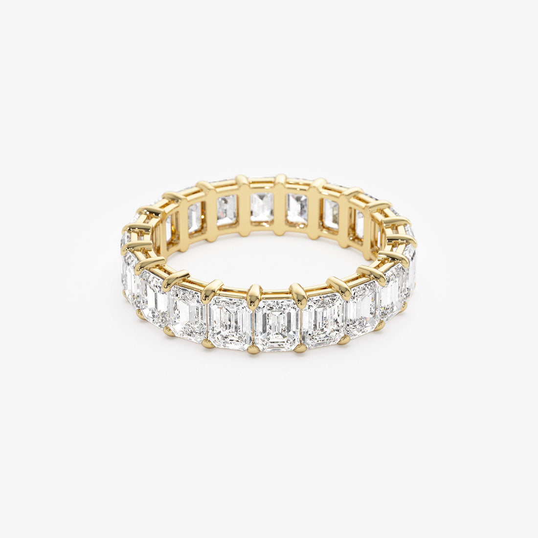 Emerald Cut Lab Grown Diamond Eternity Band
