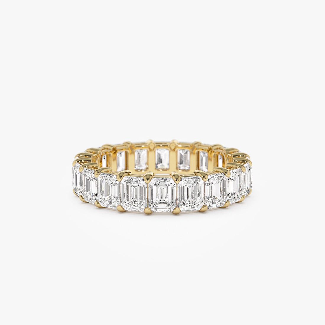 Emerald Cut Lab Grown Diamond Eternity Band