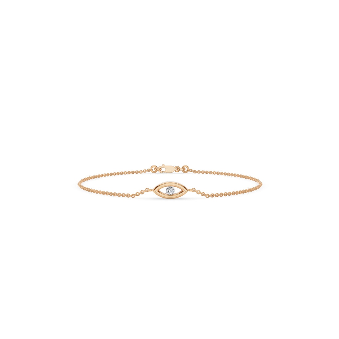 Evil Eye Diamond Channel Set Bracelet
