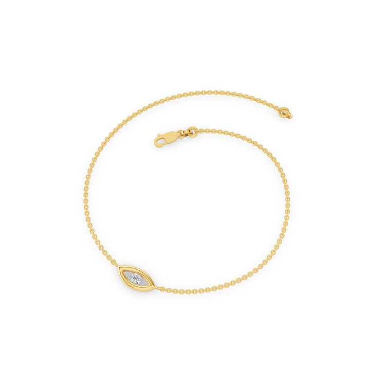 Evil Eye Diamond Channel Set Bracelet