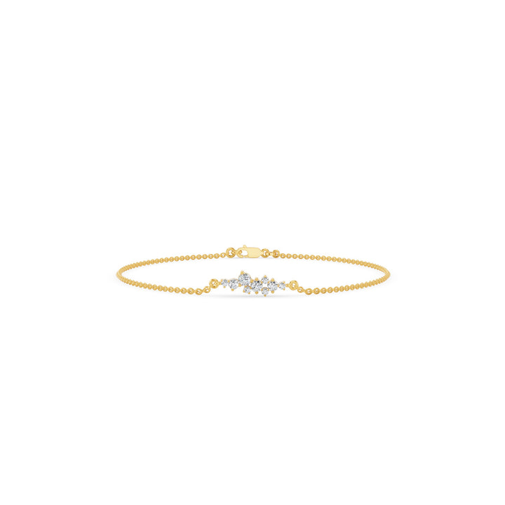 Floating Diamond Cluster Bracelet
