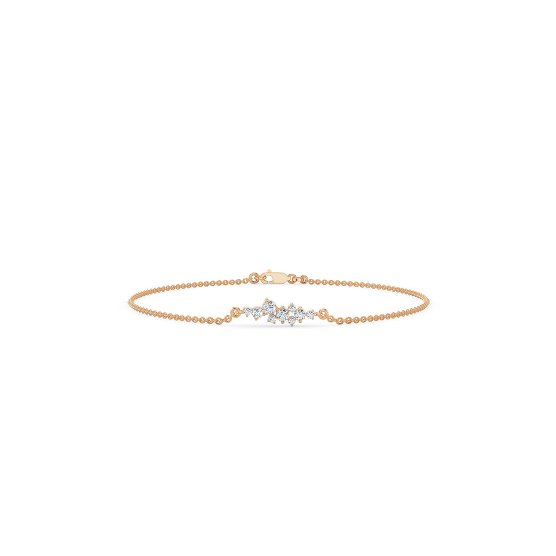 Floating Diamond Cluster Bracelet